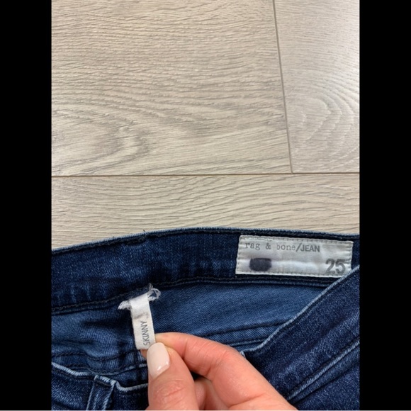 Rag & Bone Skinny Coronado Raw Hem Jeans - Picture 9 of 13
